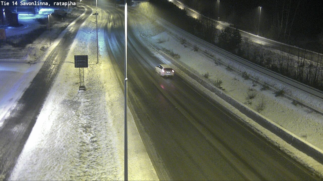 Weather Camera Image Väg 14 Nyslott, Ratapiha, Savonlinna, Etelä-Savo