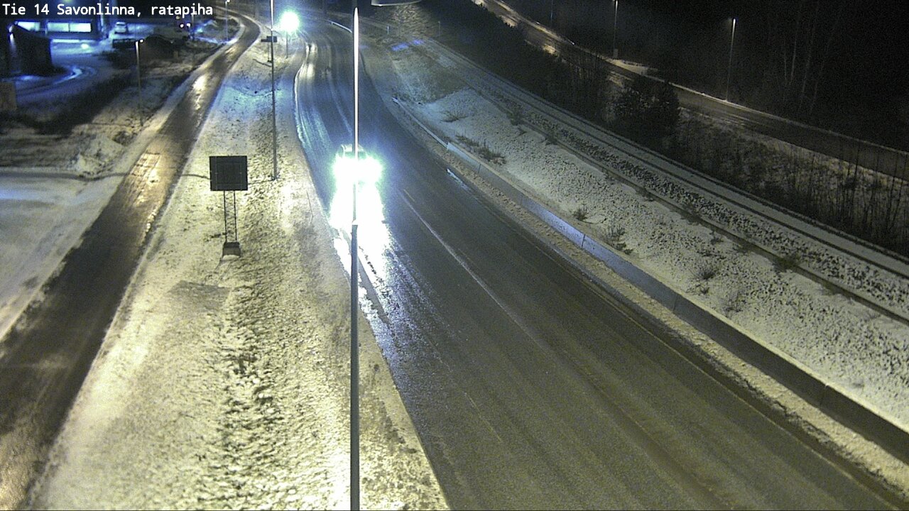 Weather Camera Image Väg 14 Nyslott, Ratapiha, Savonlinna, Etelä-Savo