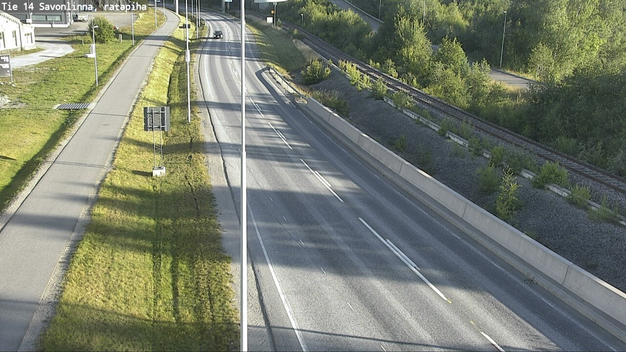 Weather Camera Image Väg 14 Nyslott, Ratapiha, Savonlinna, Etelä-Savo