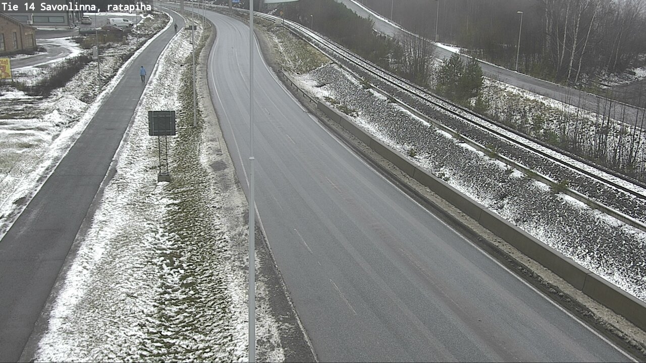 Weather Camera Image Väg 14 Nyslott, Ratapiha, Savonlinna, Etelä-Savo
