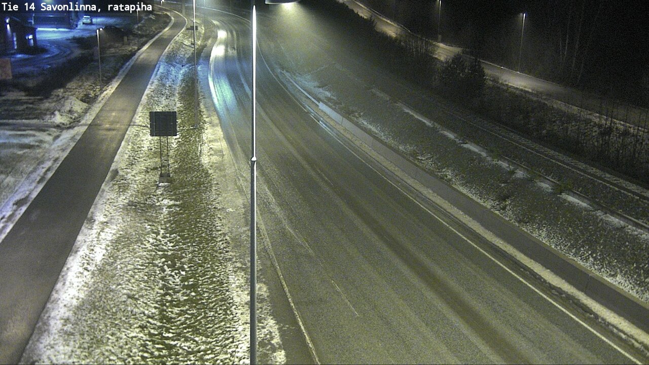 Weather Camera Image Väg 14 Nyslott, Ratapiha, Savonlinna, Etelä-Savo