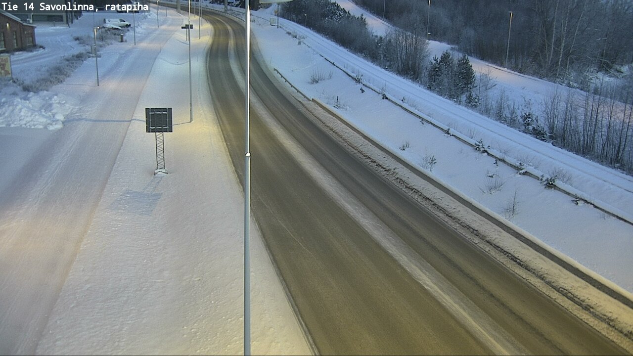 Weather Camera Image Väg 14 Nyslott, Ratapiha, Savonlinna, Etelä-Savo