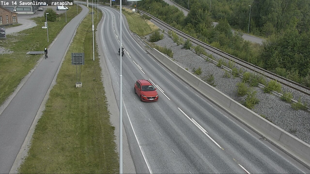 Weather Camera Image Väg 14 Nyslott, Ratapiha, Savonlinna, Etelä-Savo