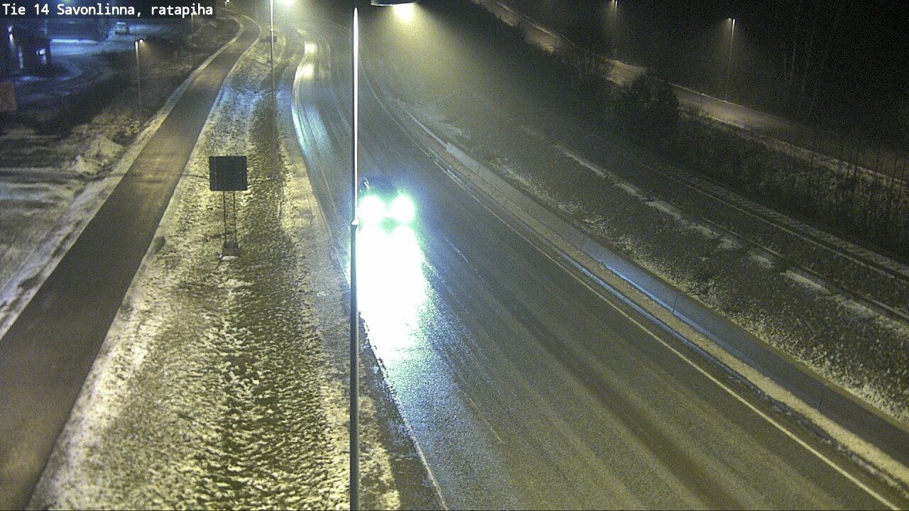 Weather Camera Image Väg 14 Nyslott, Ratapiha, Savonlinna, Etelä-Savo