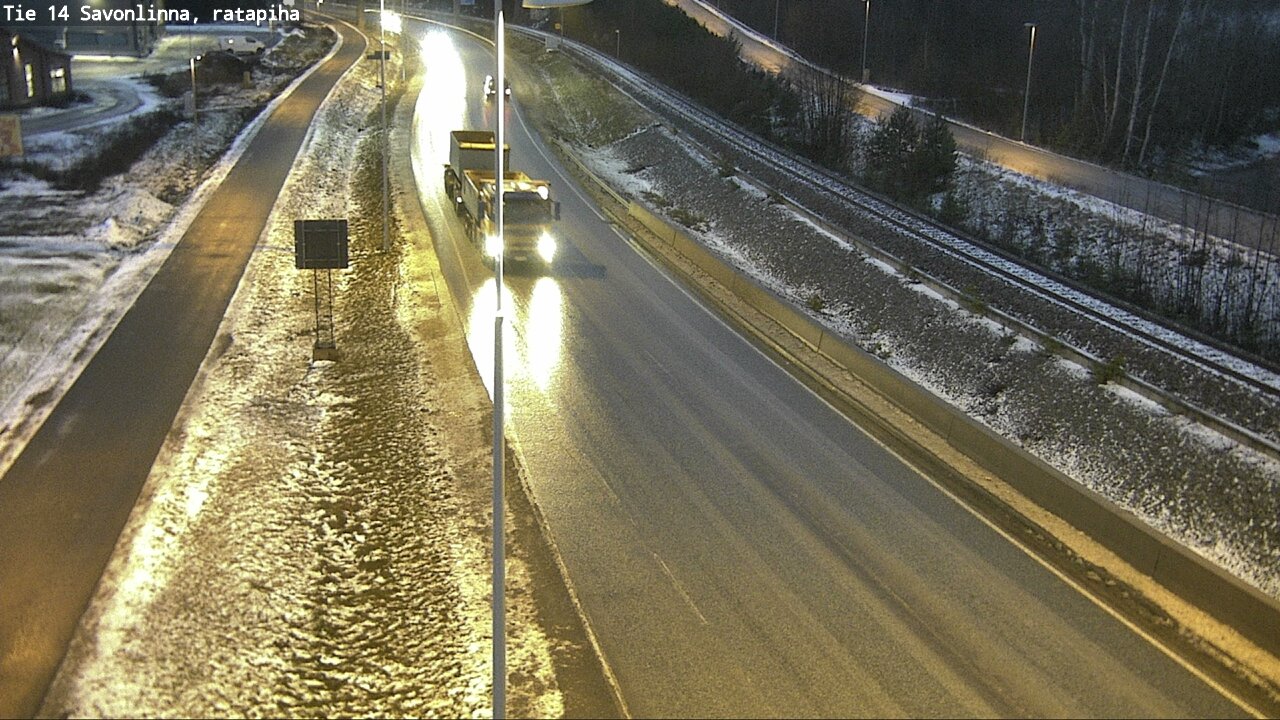 Weather Camera Image Väg 14 Nyslott, Ratapiha, Savonlinna, Etelä-Savo