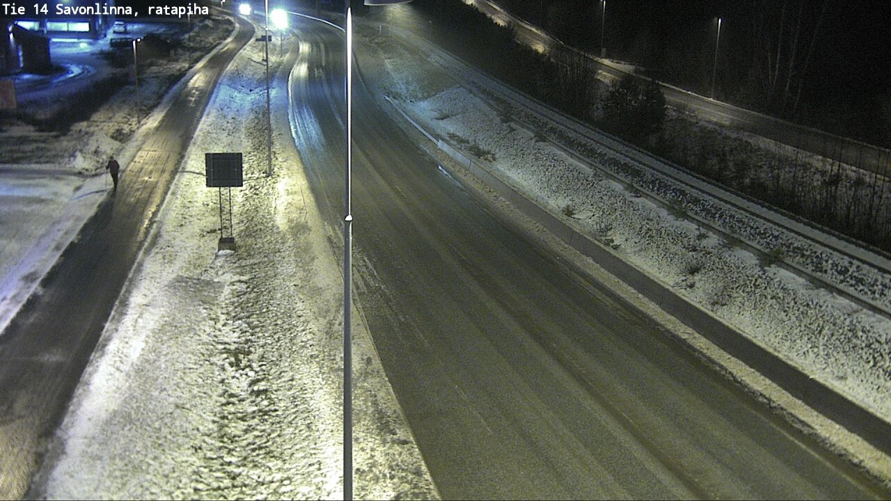 Weather Camera Image Väg 14 Nyslott, Ratapiha, Savonlinna, Etelä-Savo