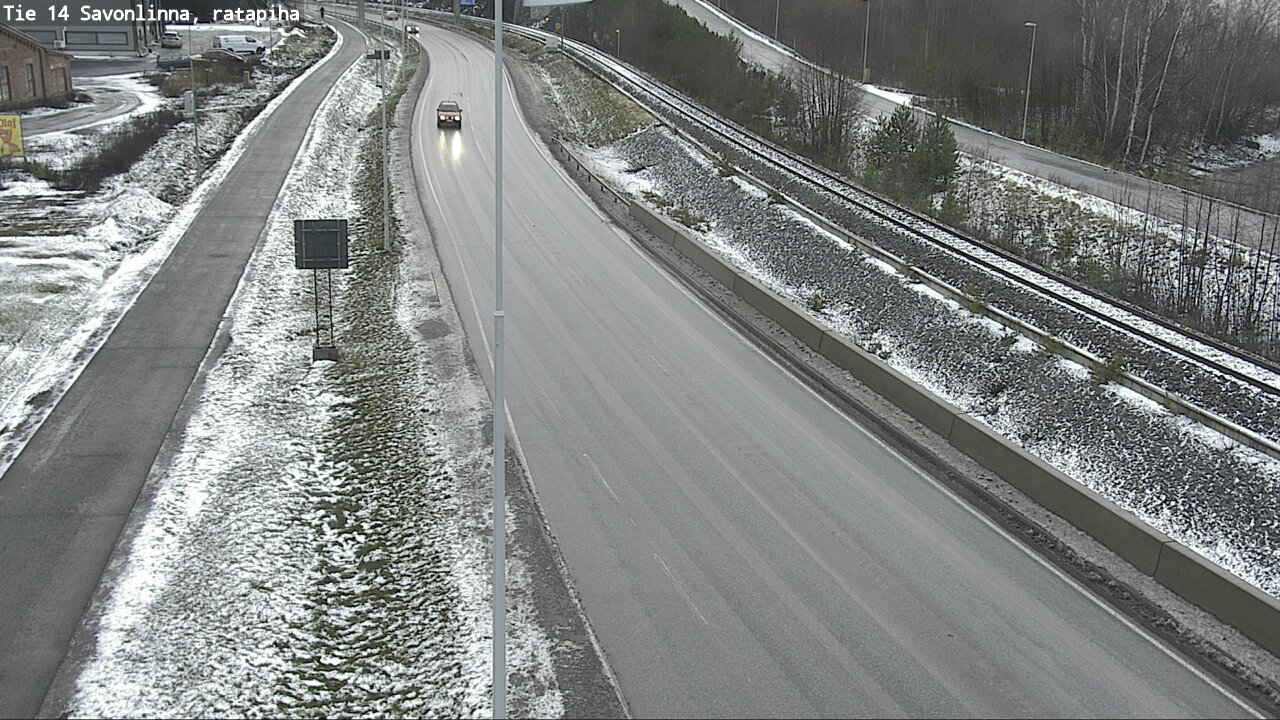 Weather Camera Image Väg 14 Nyslott, Ratapiha, Savonlinna, Etelä-Savo