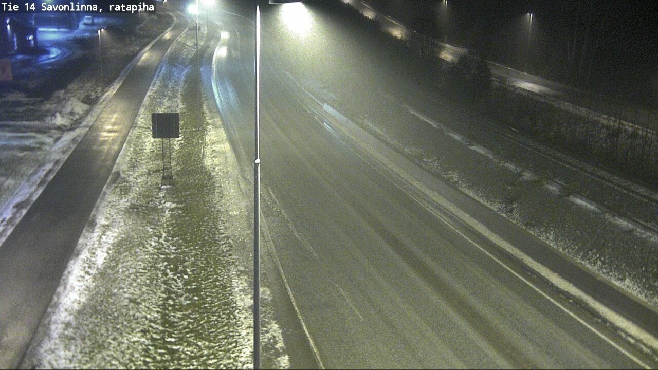 Weather Camera Image Väg 14 Nyslott, Ratapiha, Savonlinna, Etelä-Savo