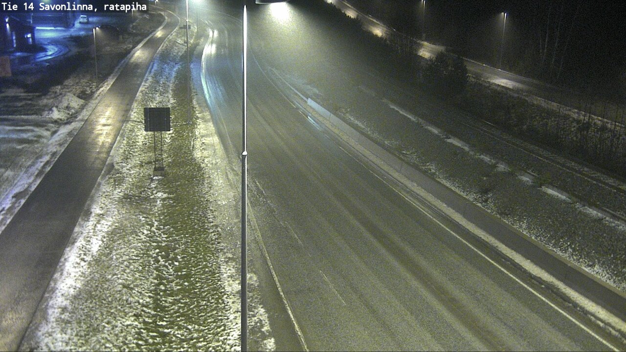 Weather Camera Image Väg 14 Nyslott, Ratapiha, Savonlinna, Etelä-Savo