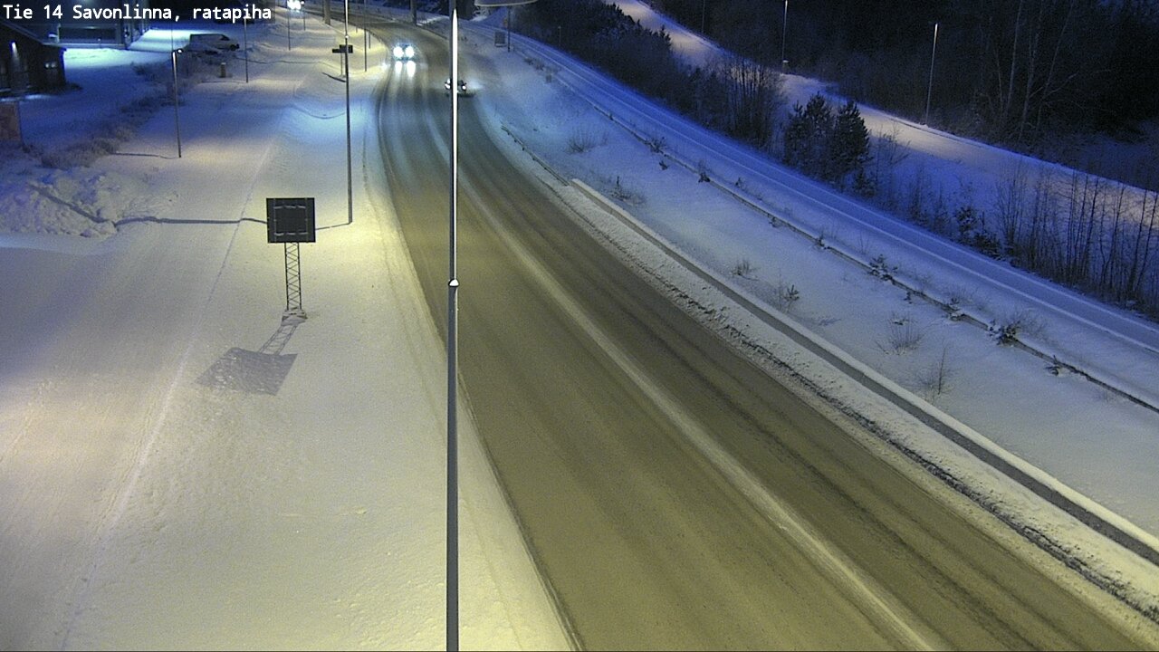 Weather Camera Image Väg 14 Nyslott, Ratapiha, Savonlinna, Etelä-Savo