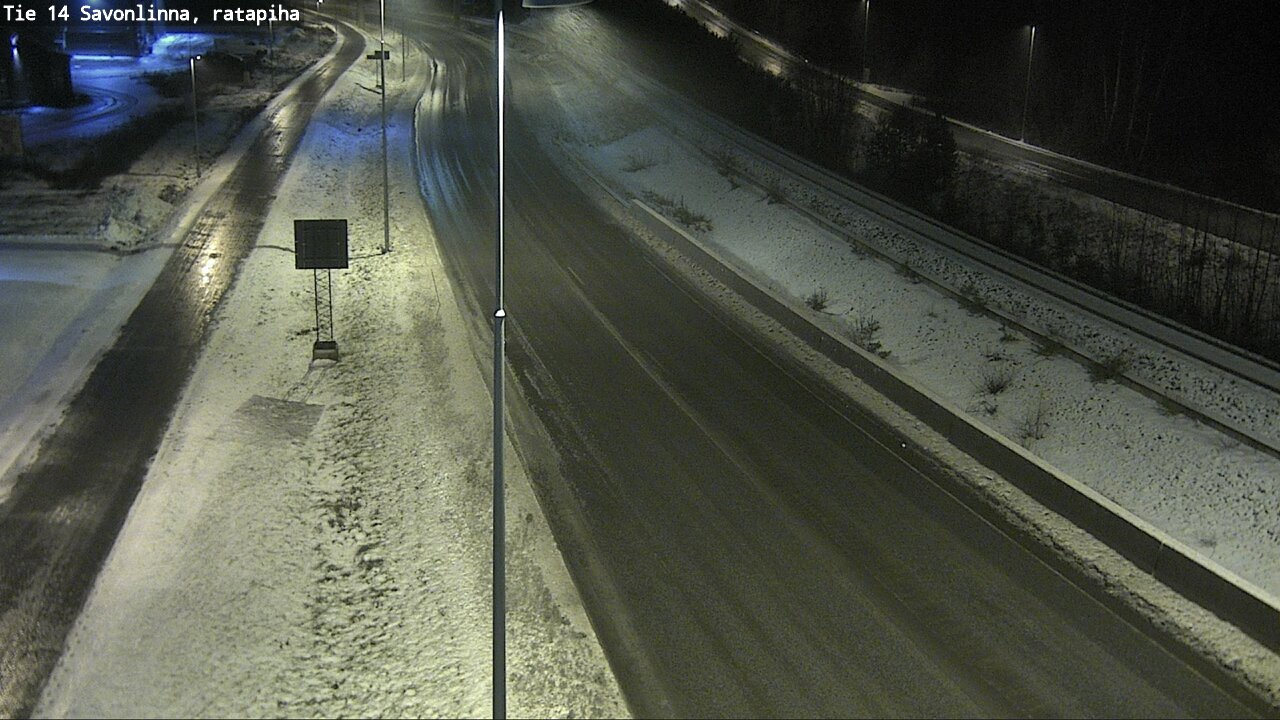 Weather Camera Image Väg 14 Nyslott, Ratapiha, Savonlinna, Etelä-Savo