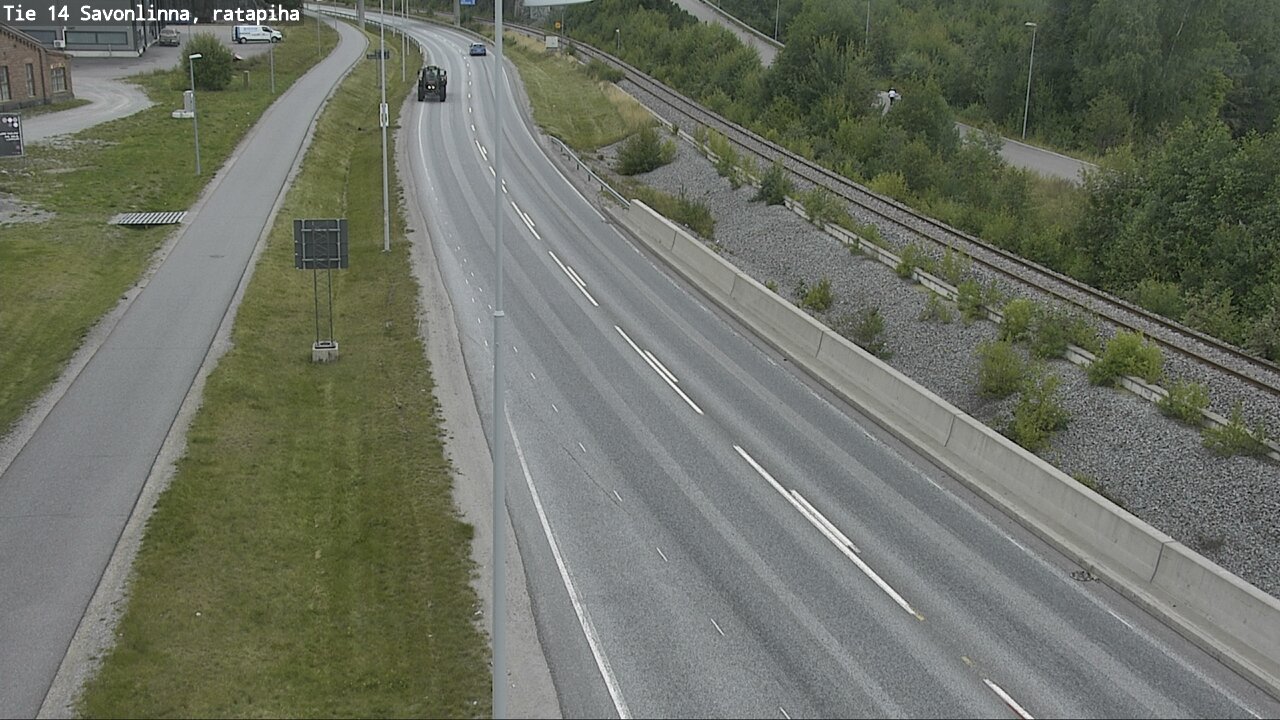 Weather Camera Image Väg 14 Nyslott, Ratapiha, Savonlinna, Etelä-Savo