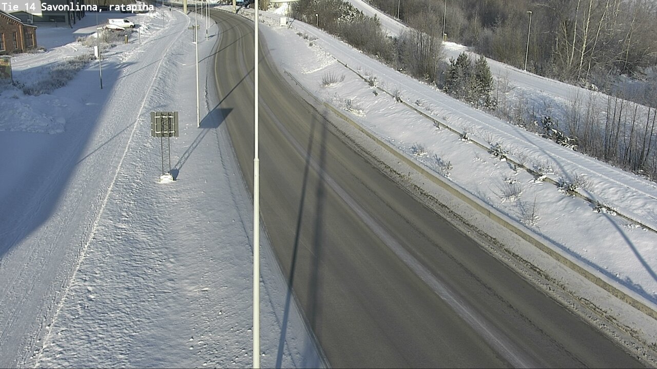 Weather Camera Image Väg 14 Nyslott, Ratapiha, Savonlinna, Etelä-Savo
