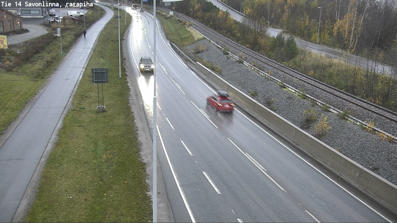 Weather Camera Image Väg 14 Nyslott, Ratapiha, Savonlinna, Etelä-Savo