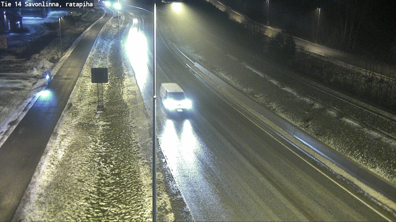 Weather Camera Image Väg 14 Nyslott, Ratapiha, Savonlinna, Etelä-Savo