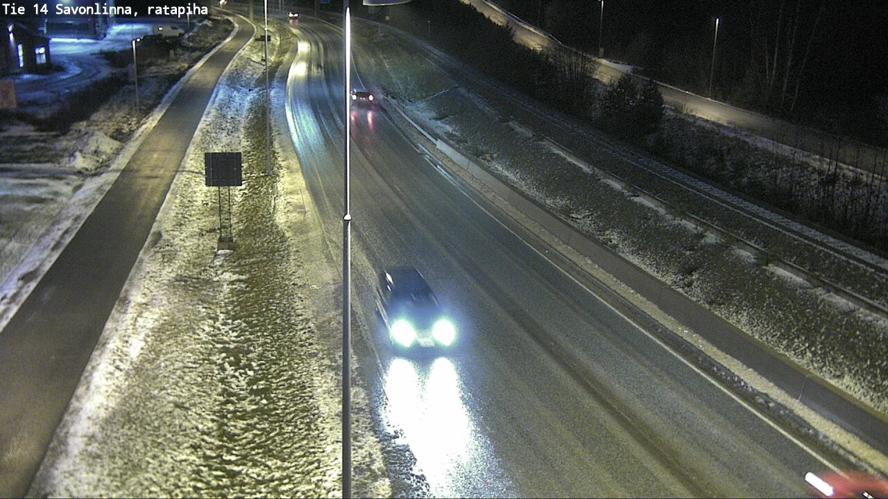 Weather Camera Image Väg 14 Nyslott, Ratapiha, Savonlinna, Etelä-Savo