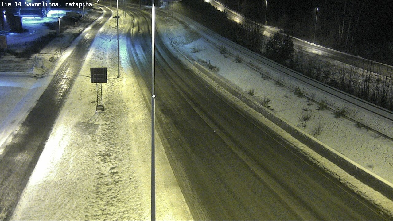 Weather Camera Image Väg 14 Nyslott, Ratapiha, Savonlinna, Etelä-Savo