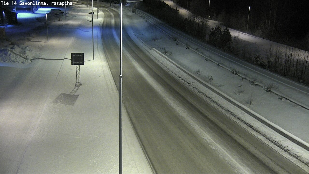 Weather Camera Image Väg 14 Nyslott, Ratapiha, Savonlinna, Etelä-Savo