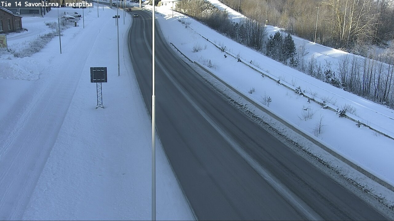 Weather Camera Image Väg 14 Nyslott, Ratapiha, Savonlinna, Etelä-Savo