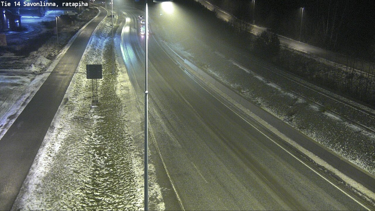 Weather Camera Image Väg 14 Nyslott, Ratapiha, Savonlinna, Etelä-Savo