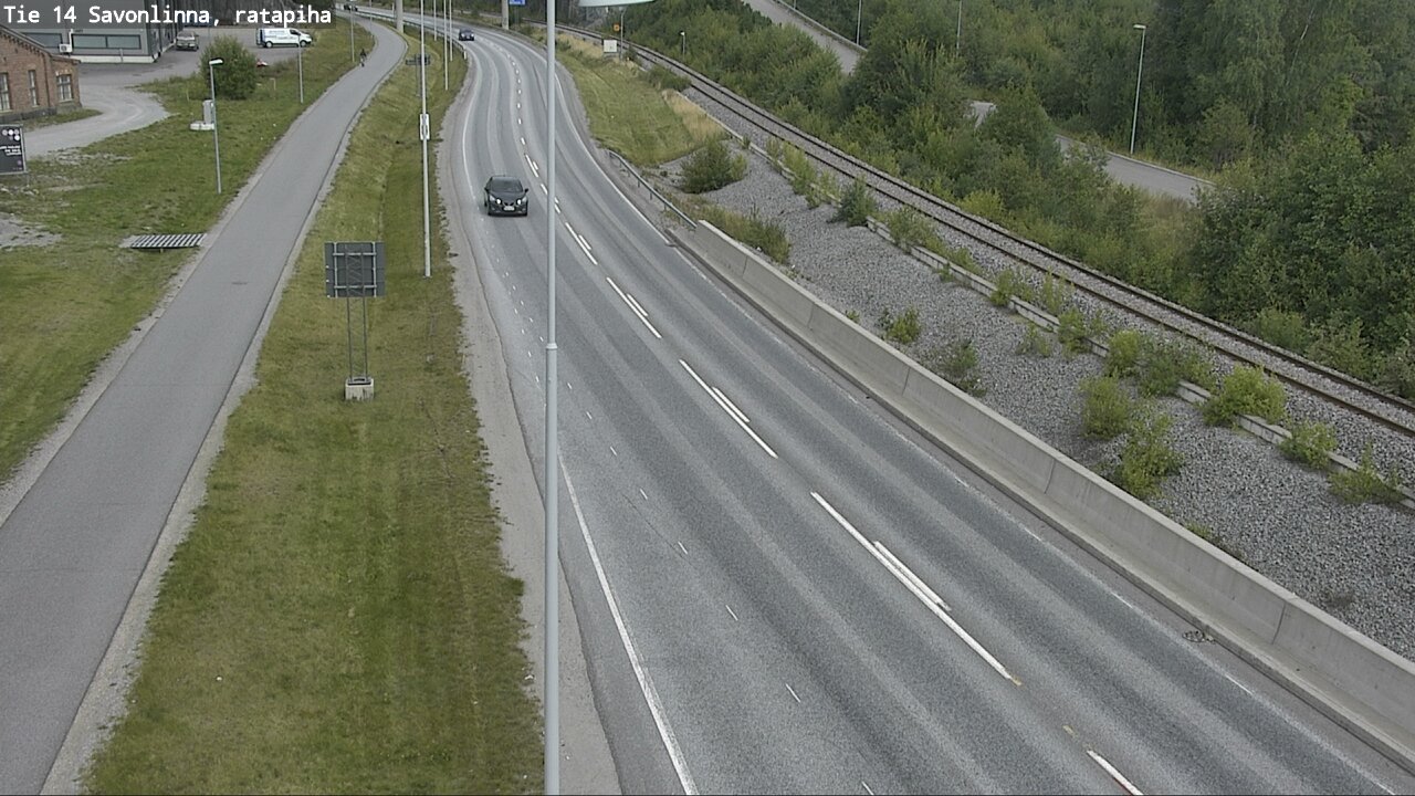 Weather Camera Image Väg 14 Nyslott, Ratapiha, Savonlinna, Etelä-Savo