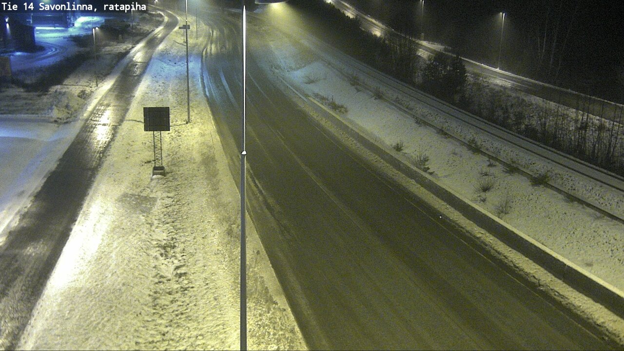 Weather Camera Image Väg 14 Nyslott, Ratapiha, Savonlinna, Etelä-Savo