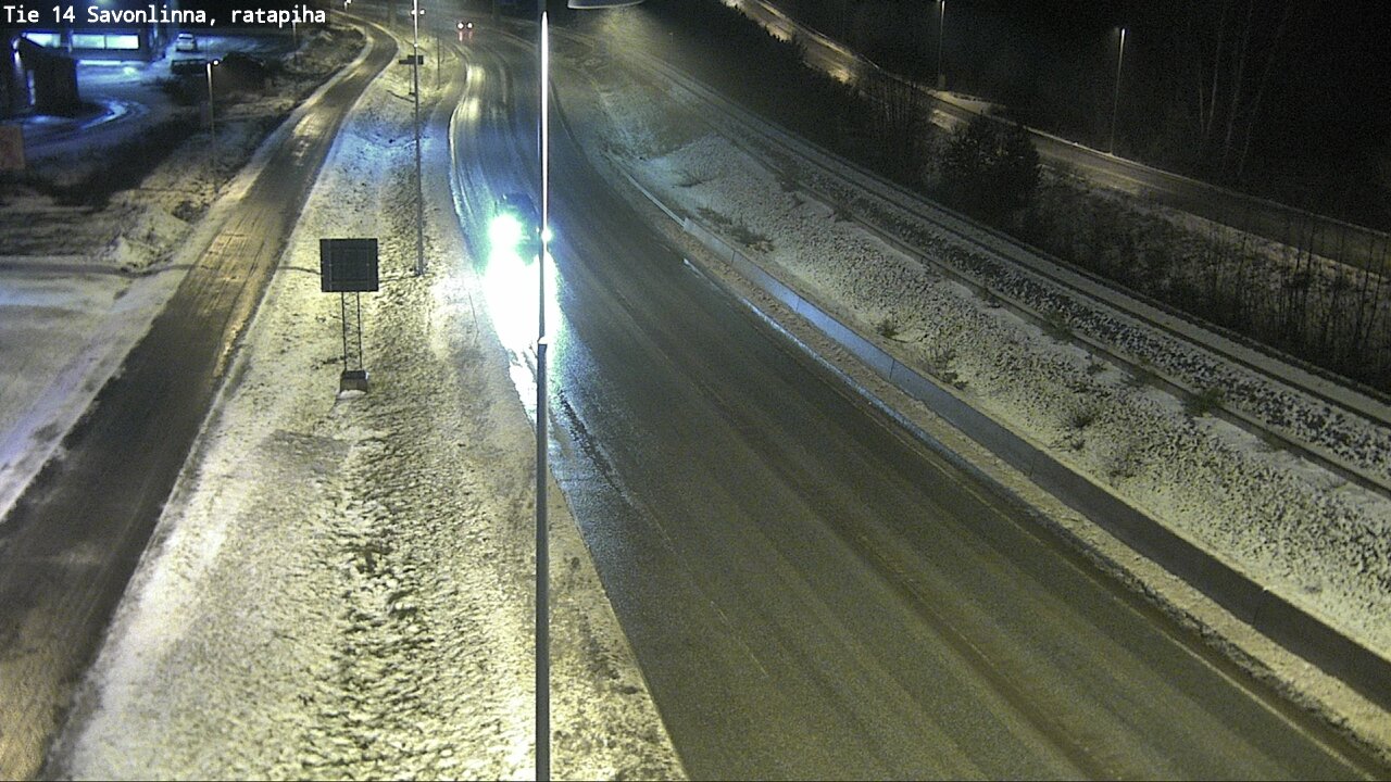 Weather Camera Image Väg 14 Nyslott, Ratapiha, Savonlinna, Etelä-Savo