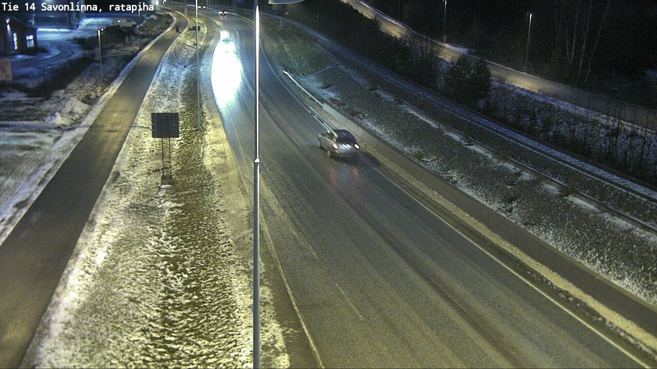 Weather Camera Image Väg 14 Nyslott, Ratapiha, Savonlinna, Etelä-Savo