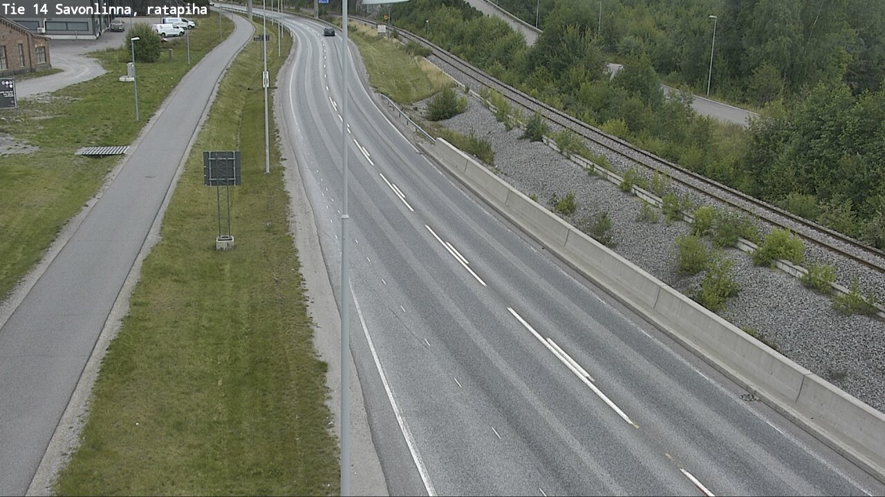 Weather Camera Image Väg 14 Nyslott, Ratapiha, Savonlinna, Etelä-Savo