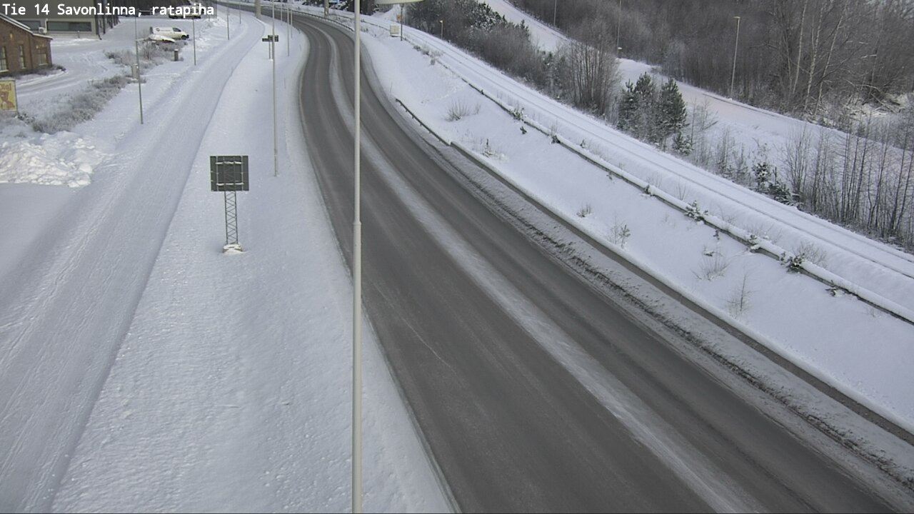 Weather Camera Image Väg 14 Nyslott, Ratapiha, Savonlinna, Etelä-Savo