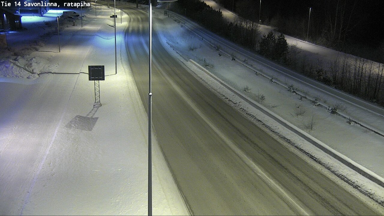 Weather Camera Image Väg 14 Nyslott, Ratapiha, Savonlinna, Etelä-Savo