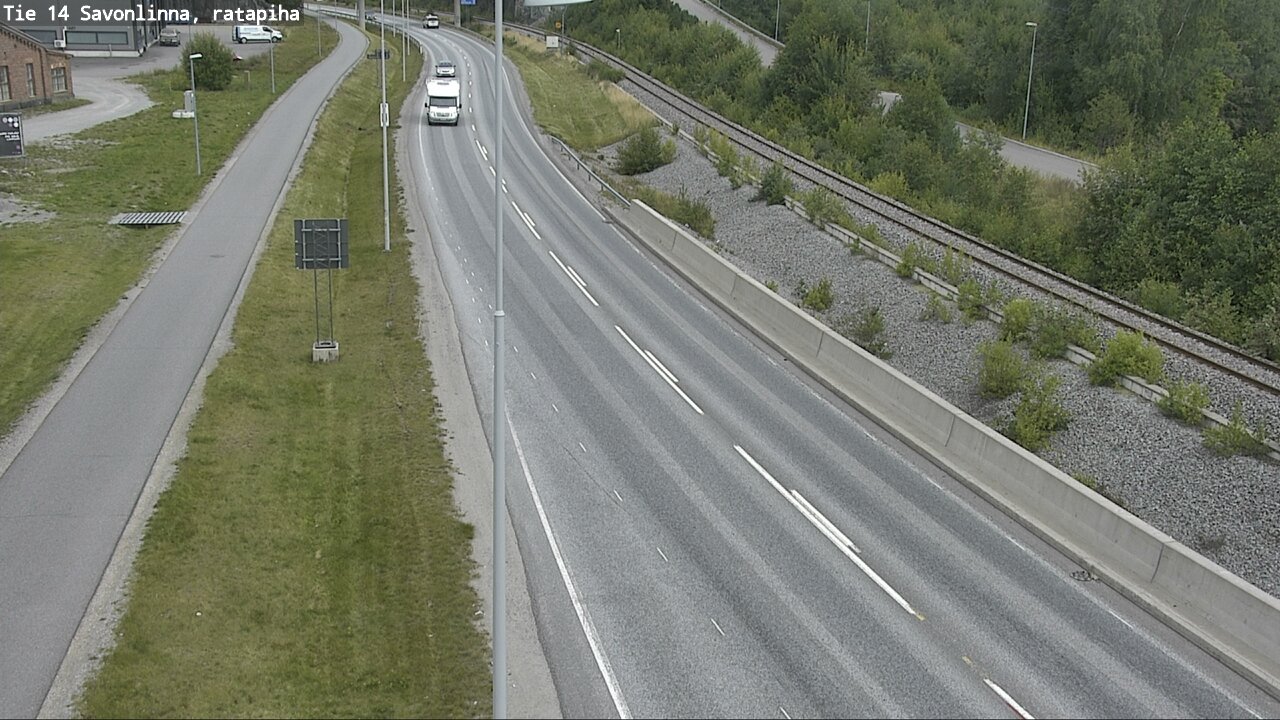 Weather Camera Image Väg 14 Nyslott, Ratapiha, Savonlinna, Etelä-Savo