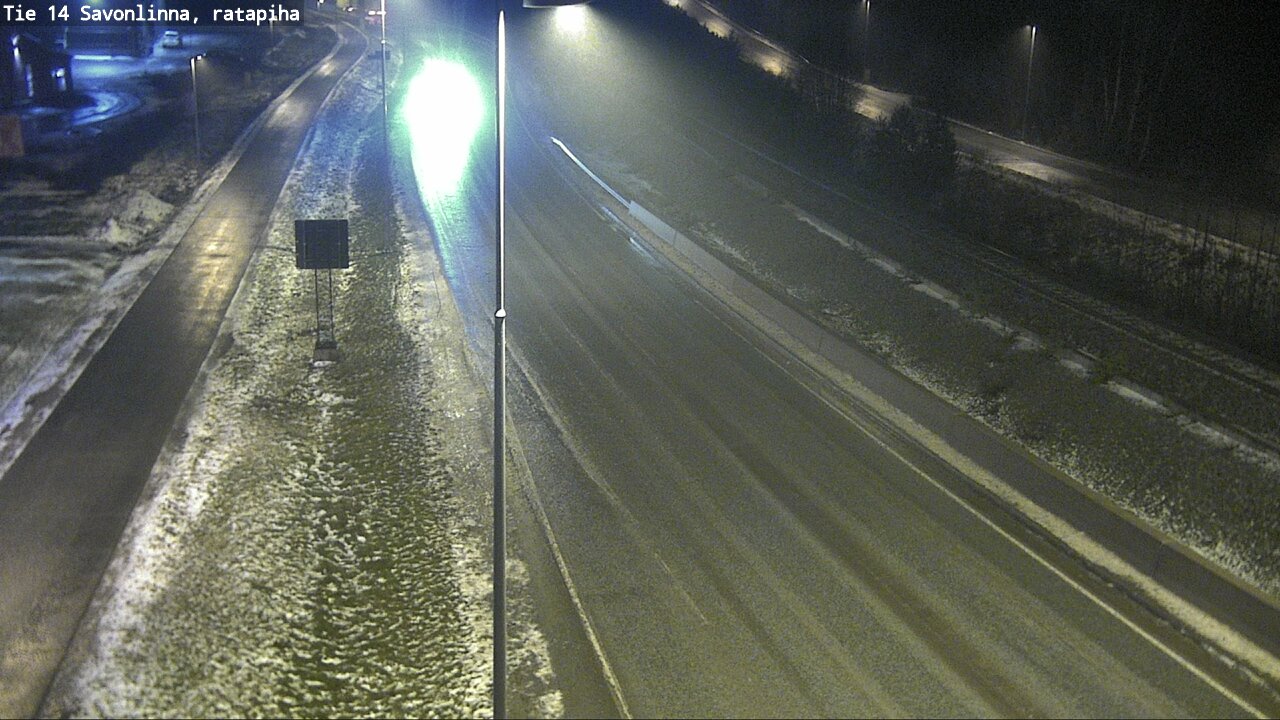 Weather Camera Image Väg 14 Nyslott, Ratapiha, Savonlinna, Etelä-Savo