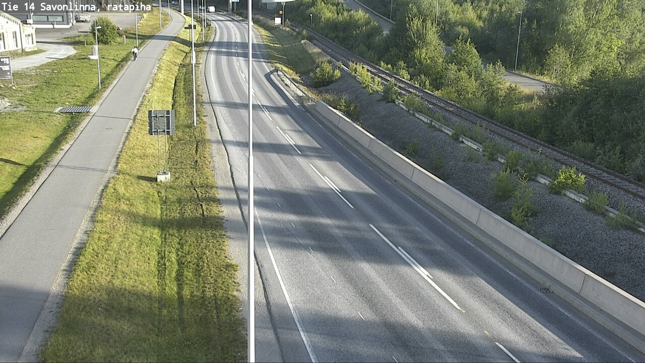 Weather Camera Image Väg 14 Nyslott, Ratapiha, Savonlinna, Etelä-Savo