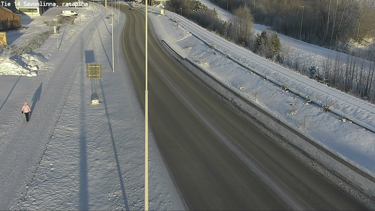 Weather Camera Image Väg 14 Nyslott, Ratapiha, Savonlinna, Etelä-Savo