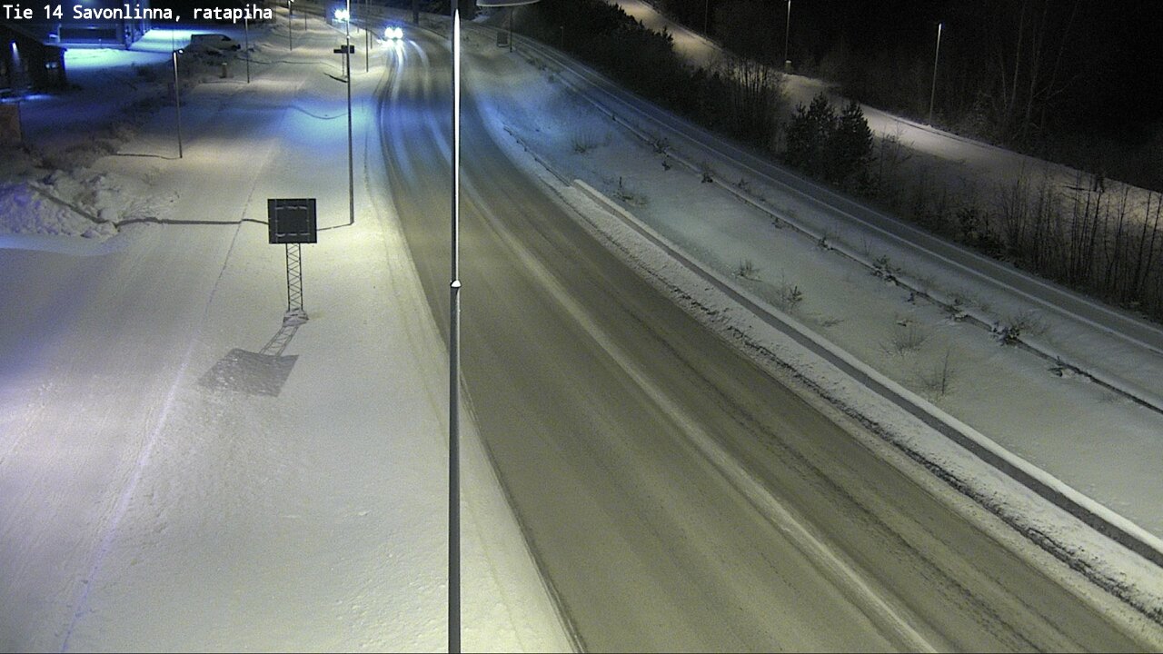 Weather Camera Image Väg 14 Nyslott, Ratapiha, Savonlinna, Etelä-Savo