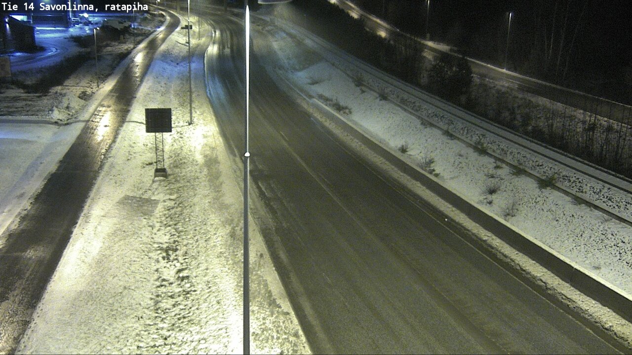 Weather Camera Image Väg 14 Nyslott, Ratapiha, Savonlinna, Etelä-Savo
