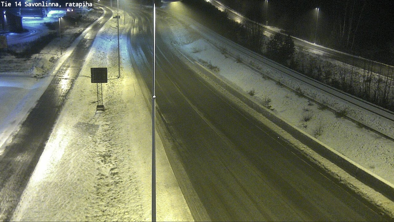 Weather Camera Image Väg 14 Nyslott, Ratapiha, Savonlinna, Etelä-Savo
