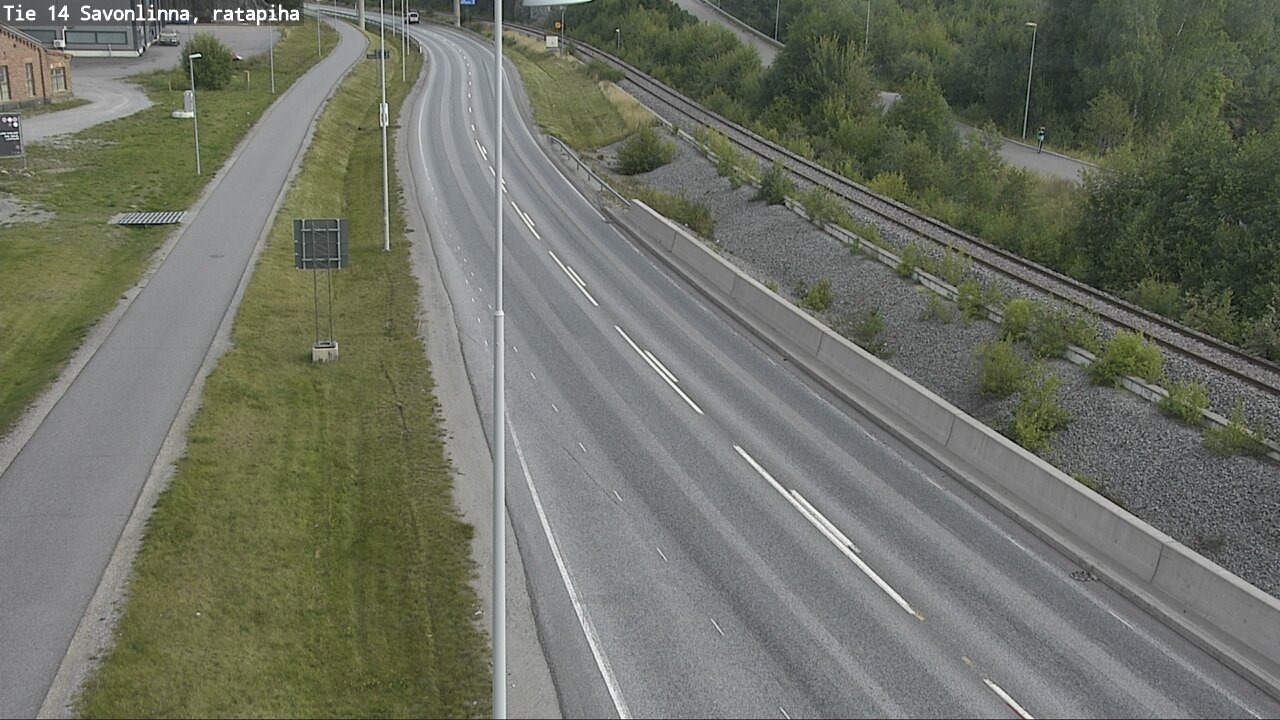 Weather Camera Image Väg 14 Nyslott, Ratapiha, Savonlinna, Etelä-Savo