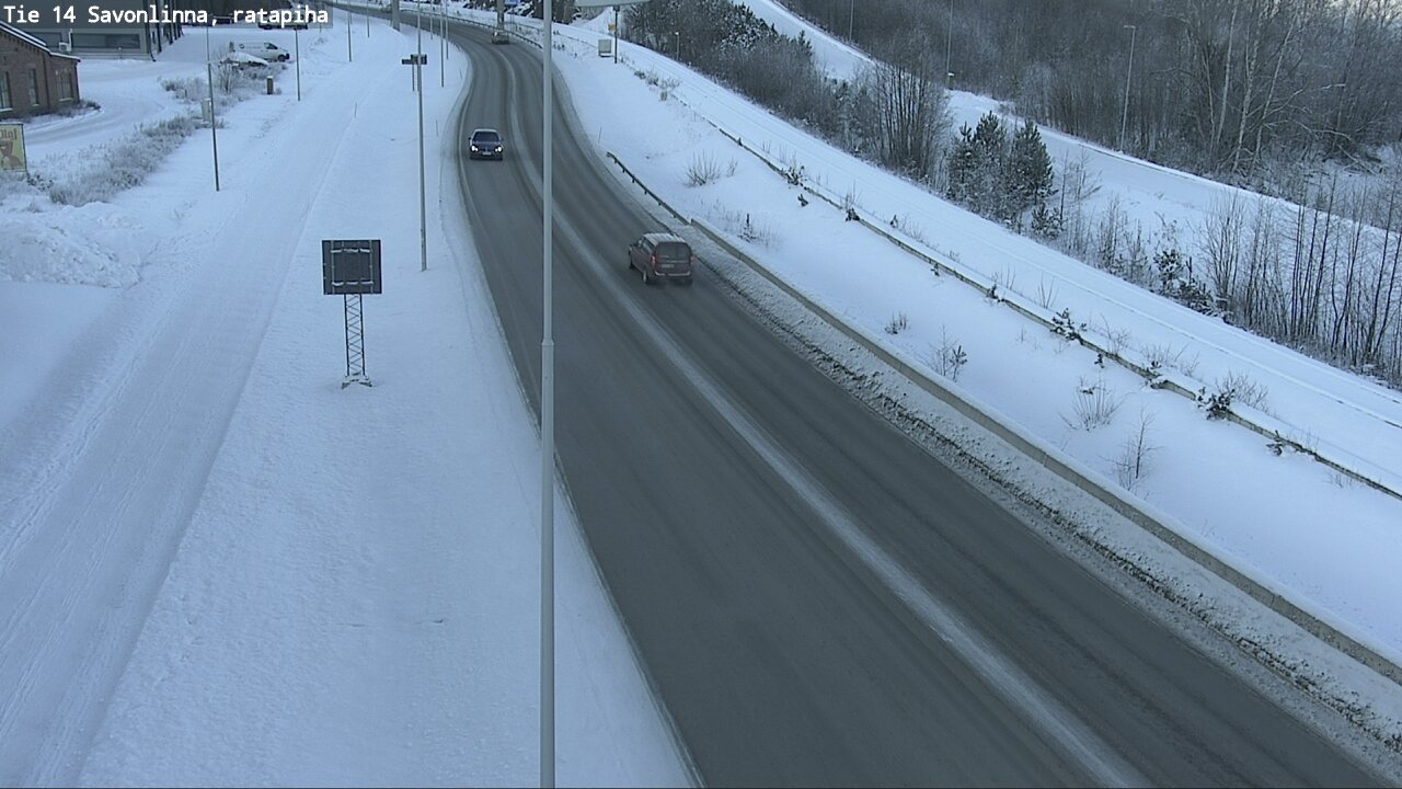 Weather Camera Image Väg 14 Nyslott, Ratapiha, Savonlinna, Etelä-Savo