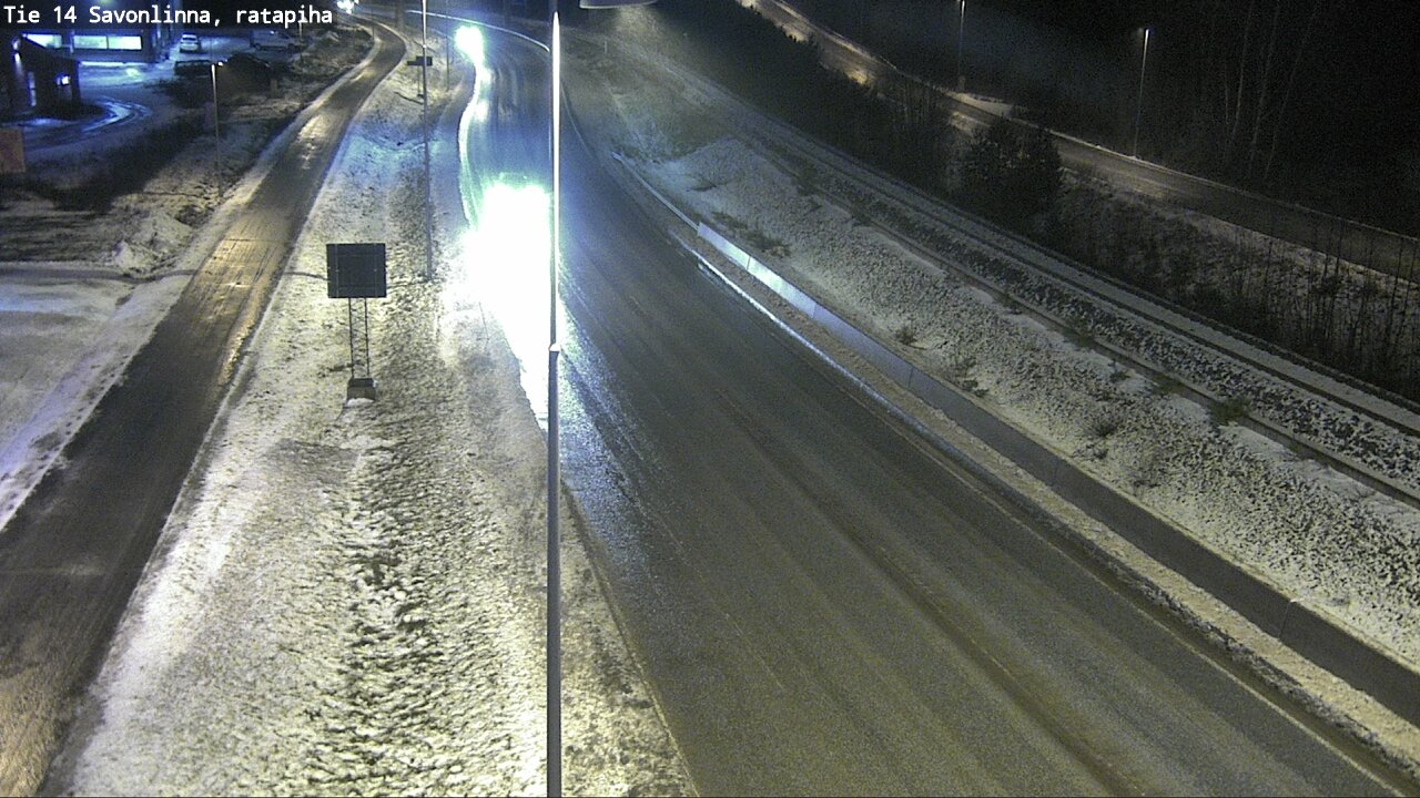 Weather Camera Image Väg 14 Nyslott, Ratapiha, Savonlinna, Etelä-Savo