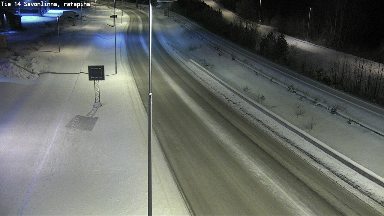 Weather Camera Image Väg 14 Nyslott, Ratapiha, Savonlinna, Etelä-Savo