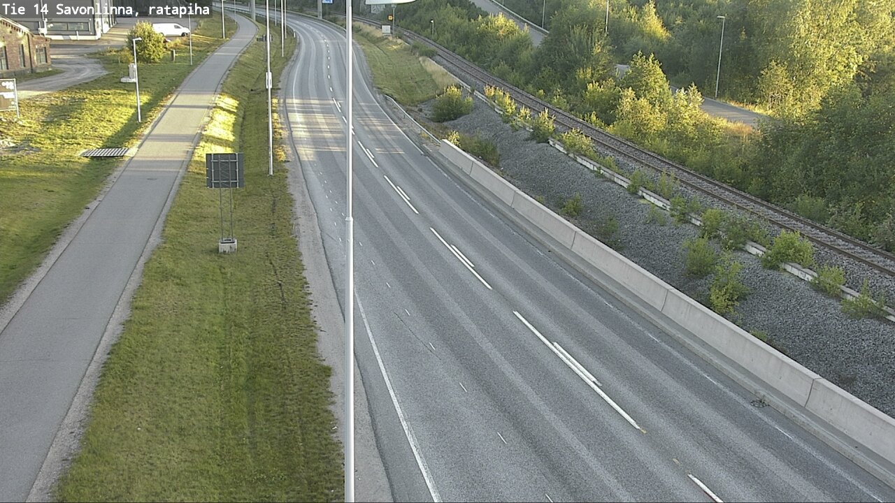 Weather Camera Image Väg 14 Nyslott, Ratapiha, Savonlinna, Etelä-Savo