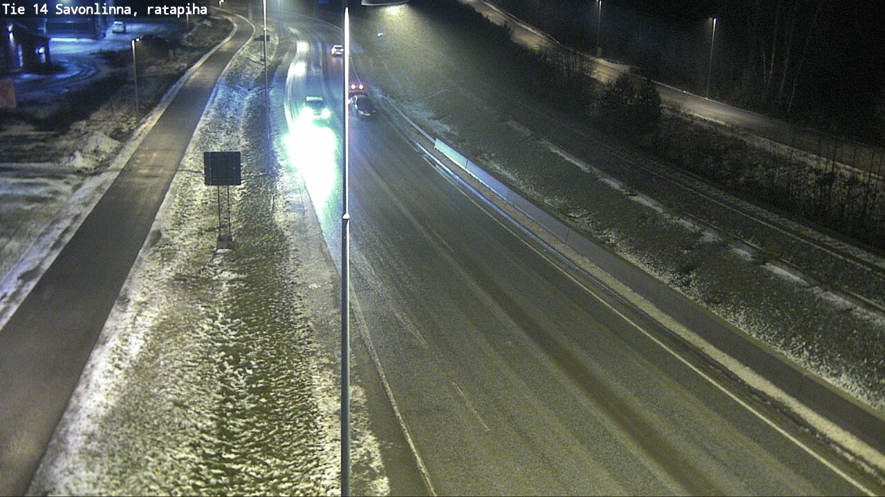 Weather Camera Image Väg 14 Nyslott, Ratapiha, Savonlinna, Etelä-Savo
