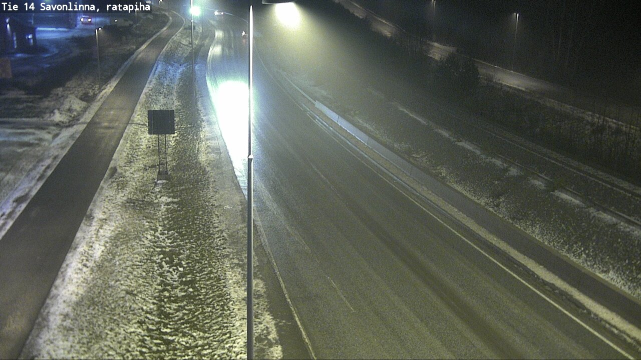 Weather Camera Image Väg 14 Nyslott, Ratapiha, Savonlinna, Etelä-Savo
