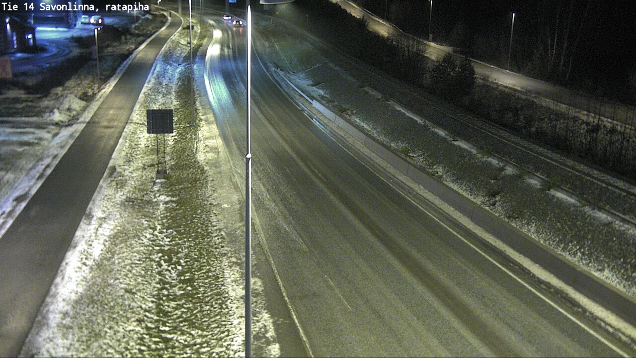 Weather Camera Image Väg 14 Nyslott, Ratapiha, Savonlinna, Etelä-Savo