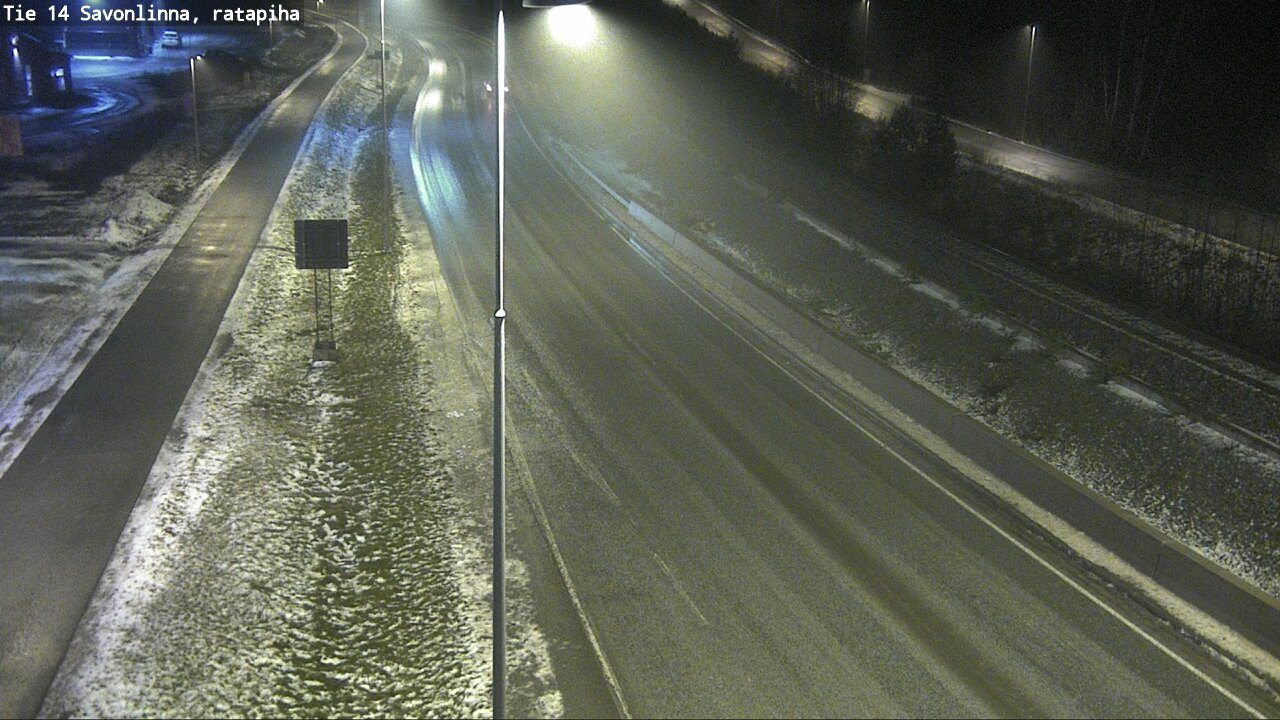 Weather Camera Image Väg 14 Nyslott, Ratapiha, Savonlinna, Etelä-Savo