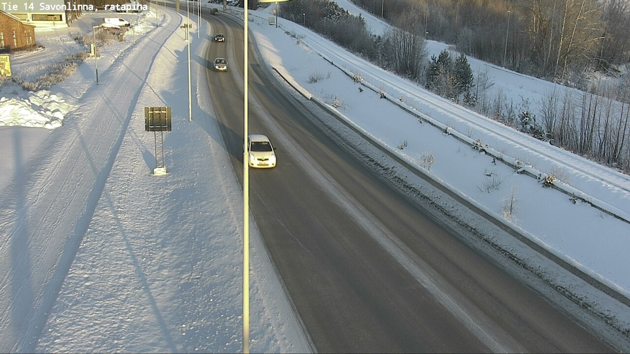 Weather Camera Image Väg 14 Nyslott, Ratapiha, Savonlinna, Etelä-Savo