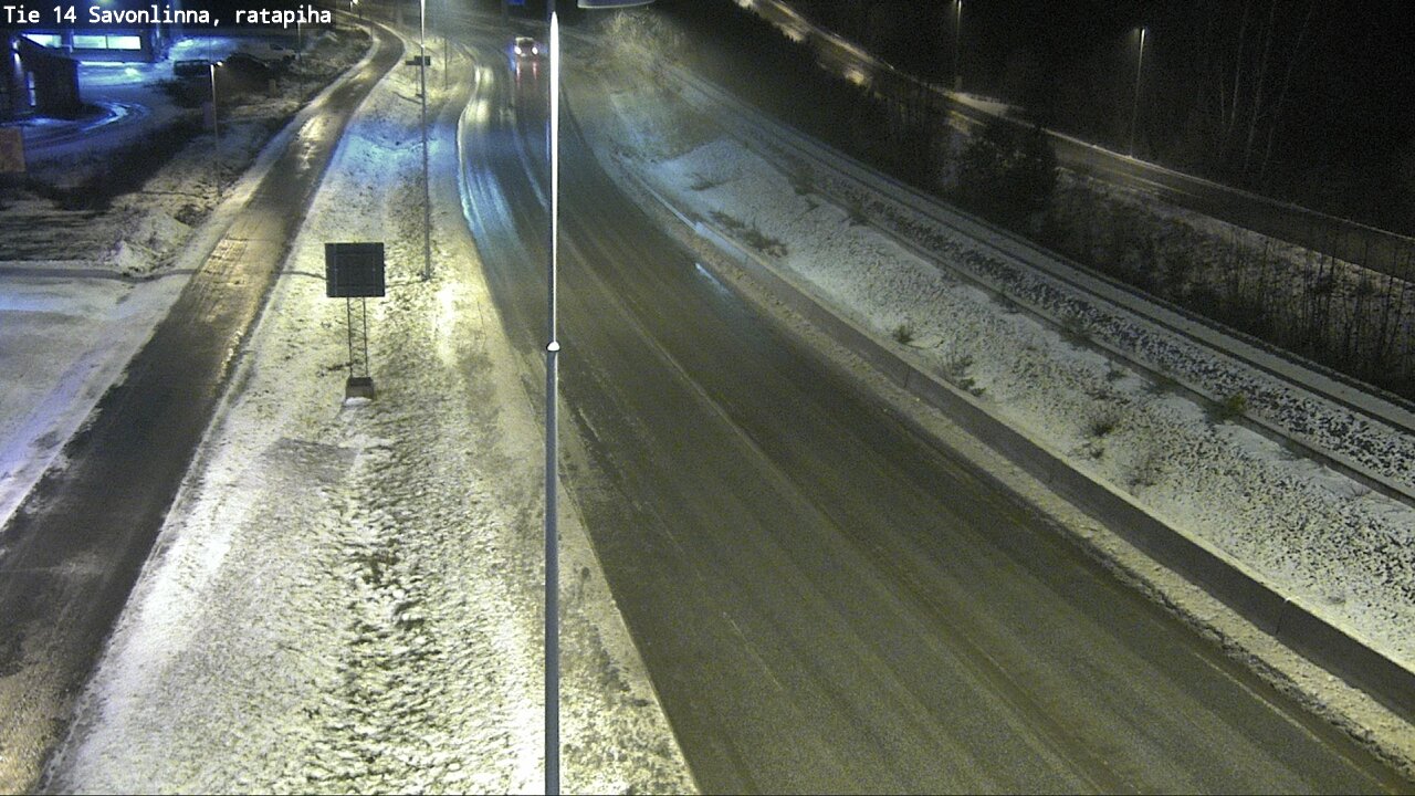Weather Camera Image Väg 14 Nyslott, Ratapiha, Savonlinna, Etelä-Savo