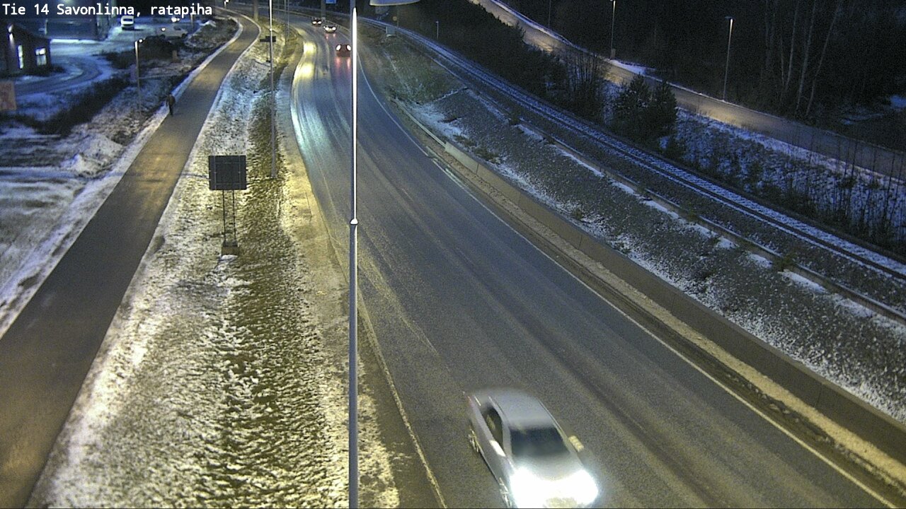 Weather Camera Image Väg 14 Nyslott, Ratapiha, Savonlinna, Etelä-Savo